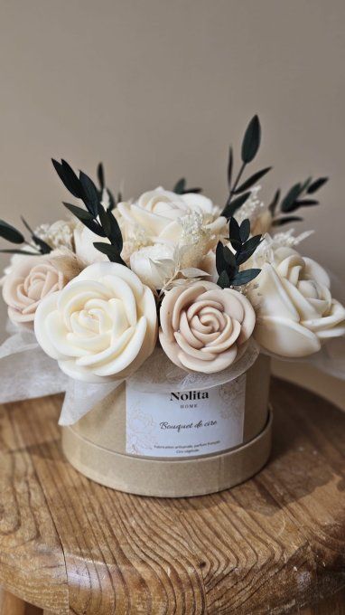 Bouquet en cire - Beige