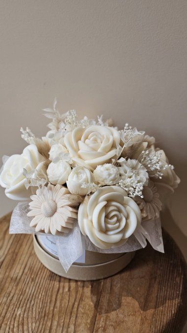 Bouquet en cire - Beige