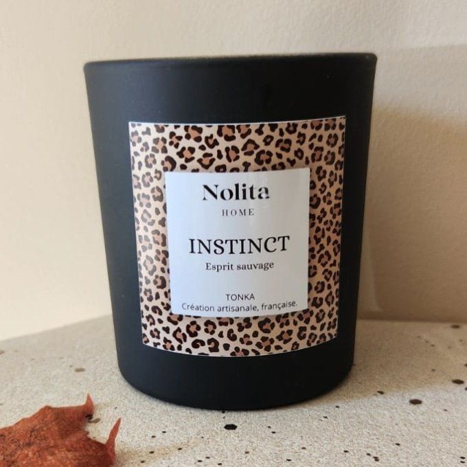 Bougie INSTINCT – LEO – Fève Tonka