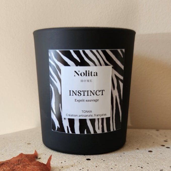 Bougie INSTINCT – LEO – Fève Tonka
